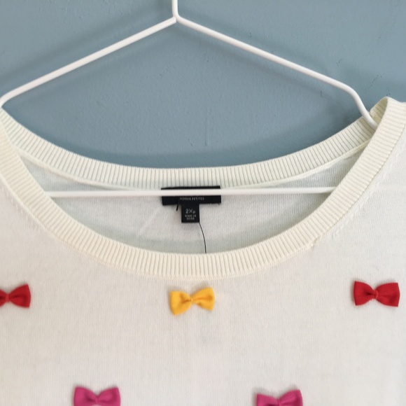 NWT Talbots Party Bow Blouse in Size 2X petite - Picture 2 of 8